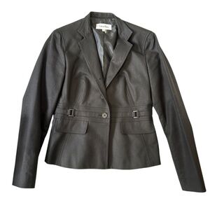 Black Calvin Klein slim-fit women's blazer with gorgeous tailoring - Size 4